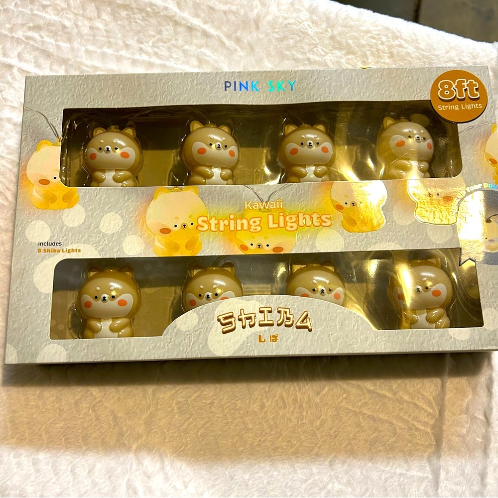 Pink Sky 8' Constant String Lights Shiba NIB
